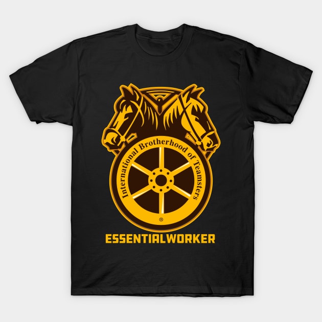 UPS Worker, UPS Driver Gift, Teamster trucker UPS colors T-Shirt by laverdeden